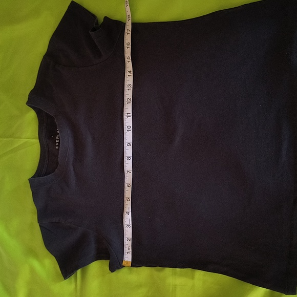 Everlane Black T-Shirt 21" Length M - Picture 5 of 6